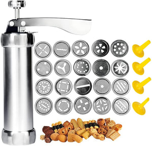 Cookie Press Gun - 4 Nozzles and 20 Press Discs